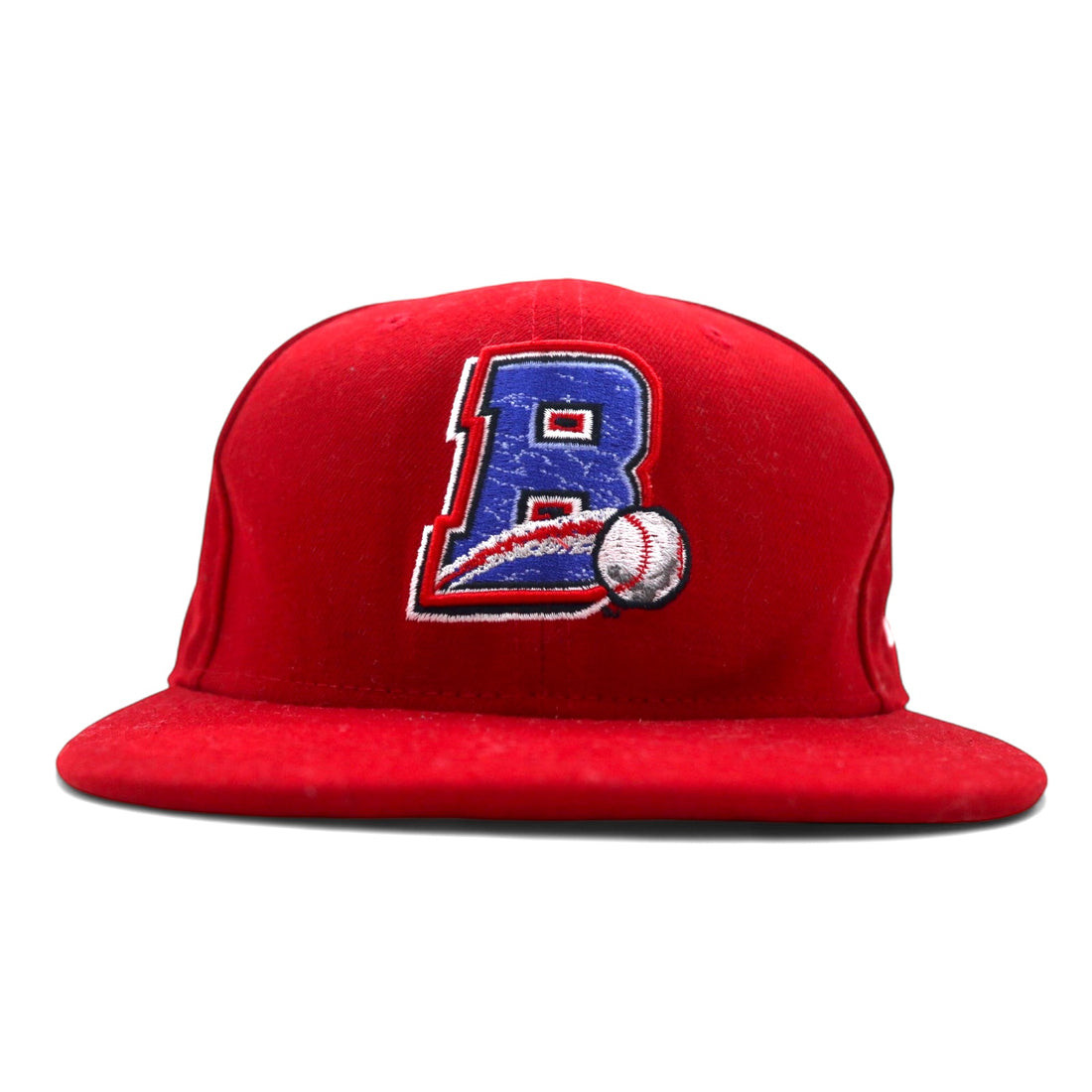日本然リトテ-古着オンライン-NEW ERA スナップバック ベースボールキャップ M/L レッド ポリエステル ニューヨーク ボールダーズ-NEW ERA Snapback Baseball Cap M/L Red Polyester New York Boulders