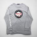 Polo Ralph Lauren 長袖Tシャツ ロンT XL グレー WORLD CUP RACING POLO ALPINE 袖ロゴ