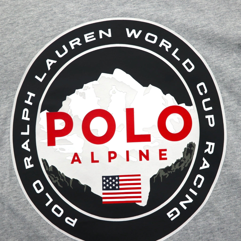 Polo Ralph Lauren 長袖Tシャツ ロンT XL グレー WORLD CUP RACING POLO ALPINE 袖ロゴ