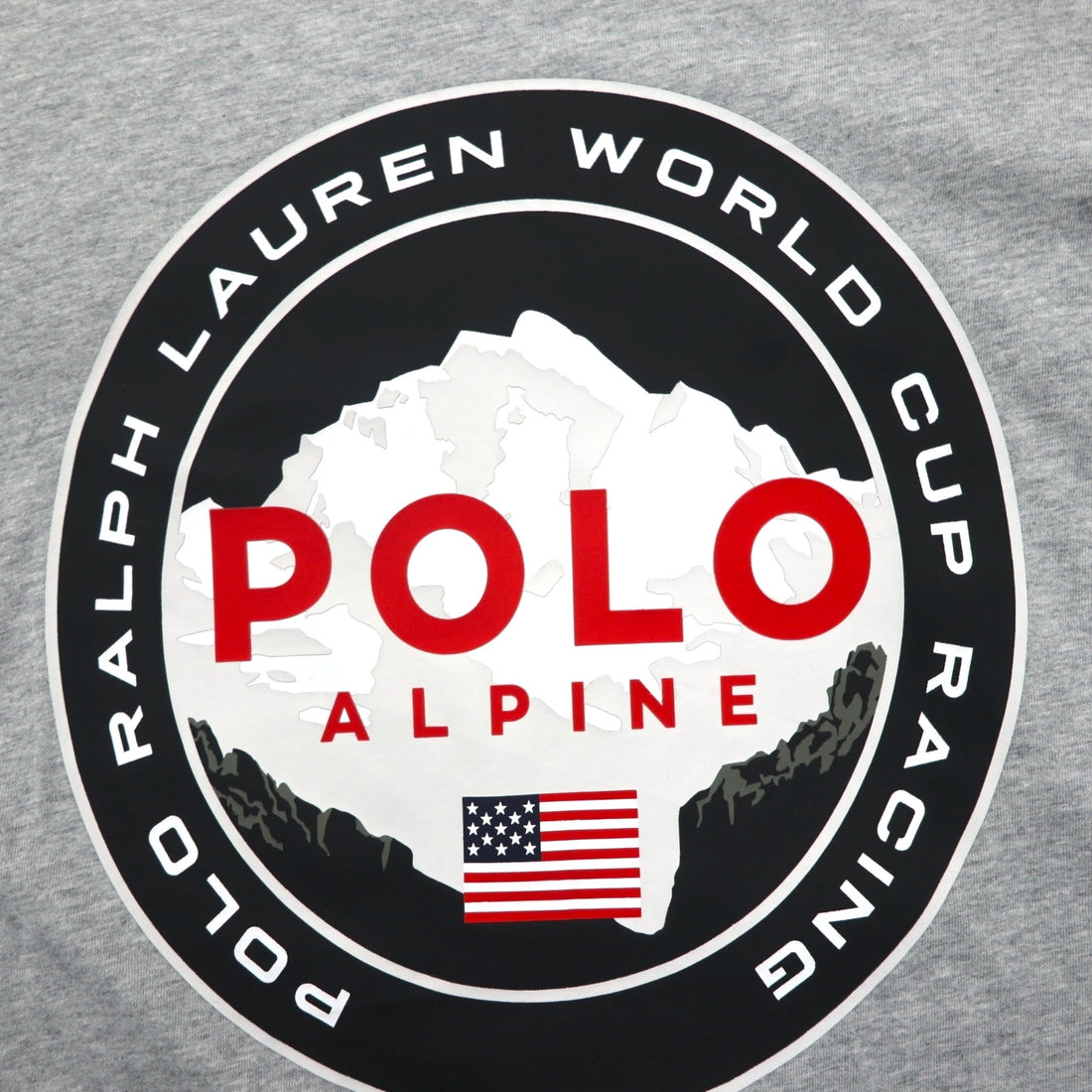 Polo Ralph Lauren 長袖Tシャツ ロンT XL グレー WORLD CUP RACING POLO ALPINE 袖ロゴ