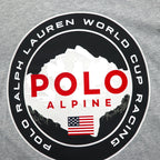 Polo Ralph Lauren 長袖Tシャツ ロンT XL グレー WORLD CUP RACING POLO ALPINE 袖ロゴ