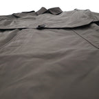 SANYO Solotex Military Trench Coat M Khaki Chin Strap Epaulette Belt Included