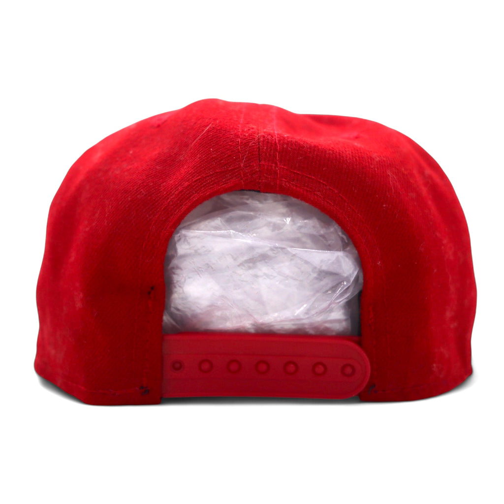 NEW ERA Snapback Baseball Cap M/L Red Polyester New York Boulders