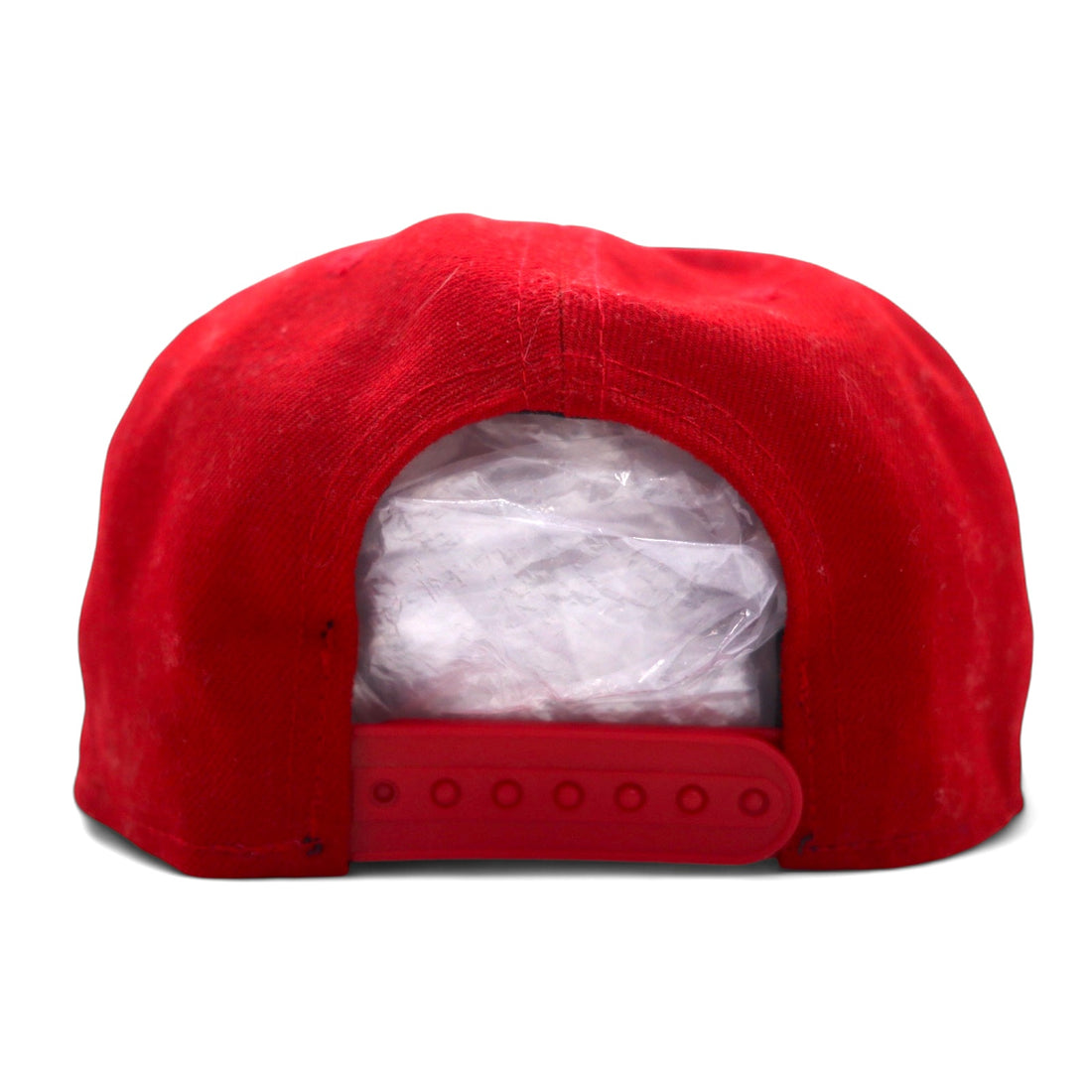 NEW ERA Snapback Baseball Cap M/L Red Polyester New York Boulders