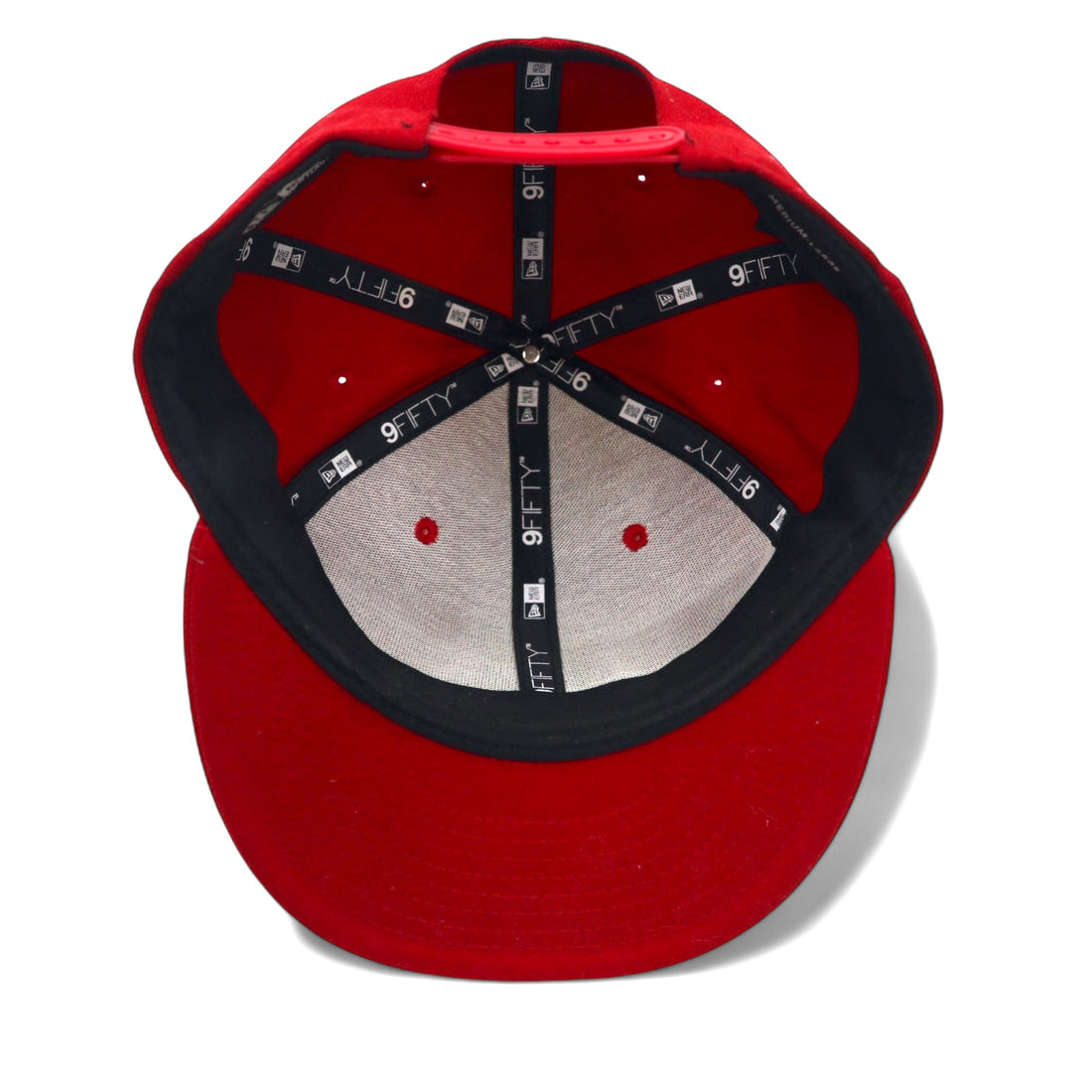 NEW ERA Snapback Baseball Cap M/L Red Polyester New York Boulders