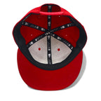 NEW ERA Snapback Baseball Cap M/L Red Polyester New York Boulders