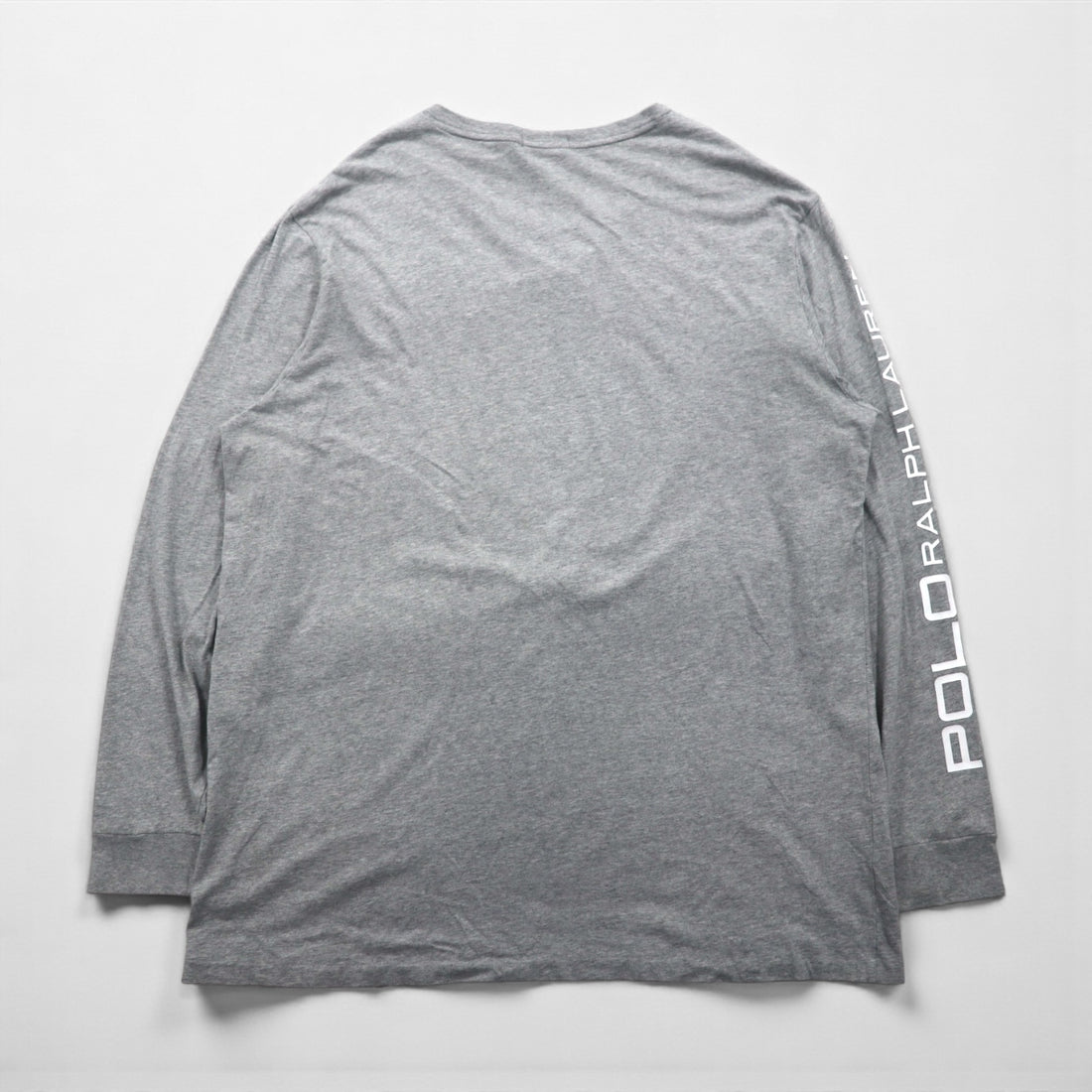 Polo Ralph Lauren 長袖Tシャツ ロンT XL グレー WORLD CUP RACING POLO ALPINE 袖ロゴ