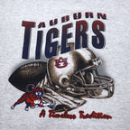 PURE MAGIC USA Made NFL Printed Sweatshirt XL Grey Cotton AUBURN TIGERS