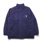 Burberry's GOLF Harrington Swing Top Jacket, Made in Portugal, Navy, Polyester, Nova Check Lining, Size L