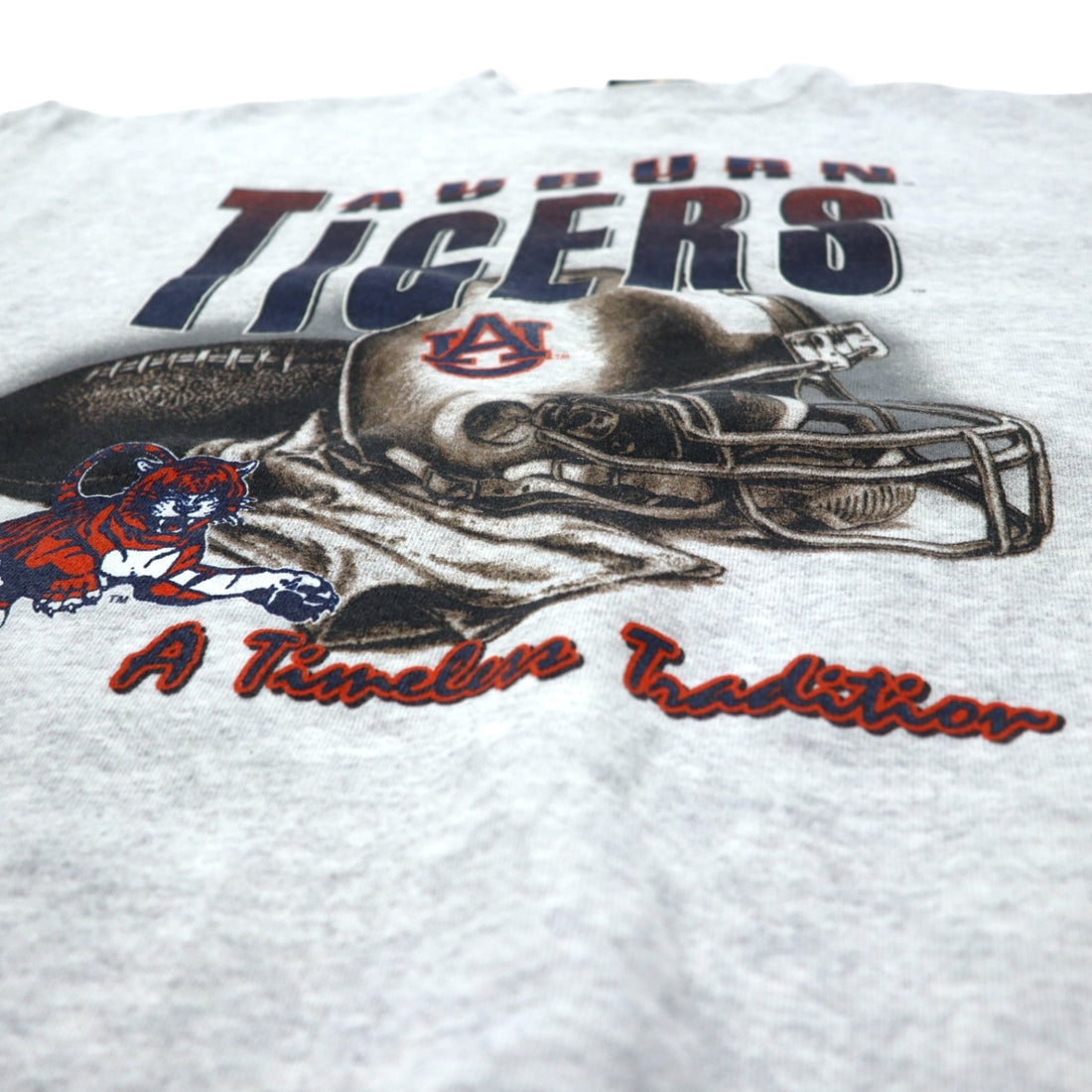 PURE MAGIC USA Made NFL Printed Sweatshirt XL Grey Cotton AUBURN TIGERS