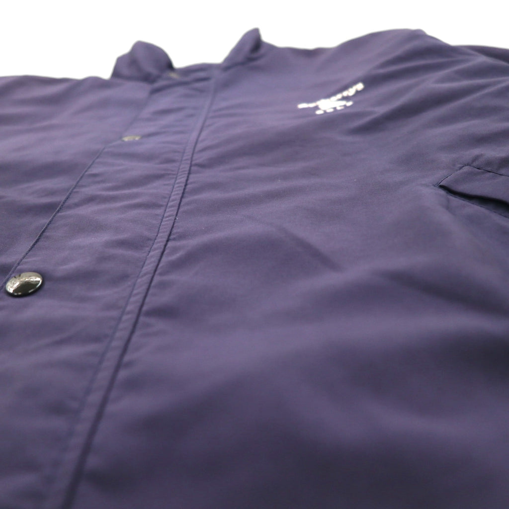 Burberry's GOLF Harrington Swing Top Jacket, Made in Portugal, Navy, Polyester, Nova Check Lining, Size L
