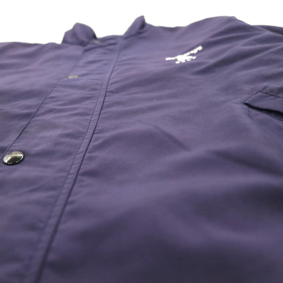 Burberry's GOLF Harrington Swing Top Jacket, Made in Portugal, Navy, Polyester, Nova Check Lining, Size L