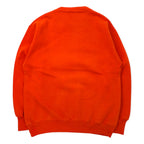 SAVVY by TRAU &amp; LOEVNER USA Made College Print Sweatshirt L Orange Cotton SYRACUSE