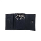 GUCCI Made in Italy Sherry Line 6-ring Key Case Navy Leather 154265 0959