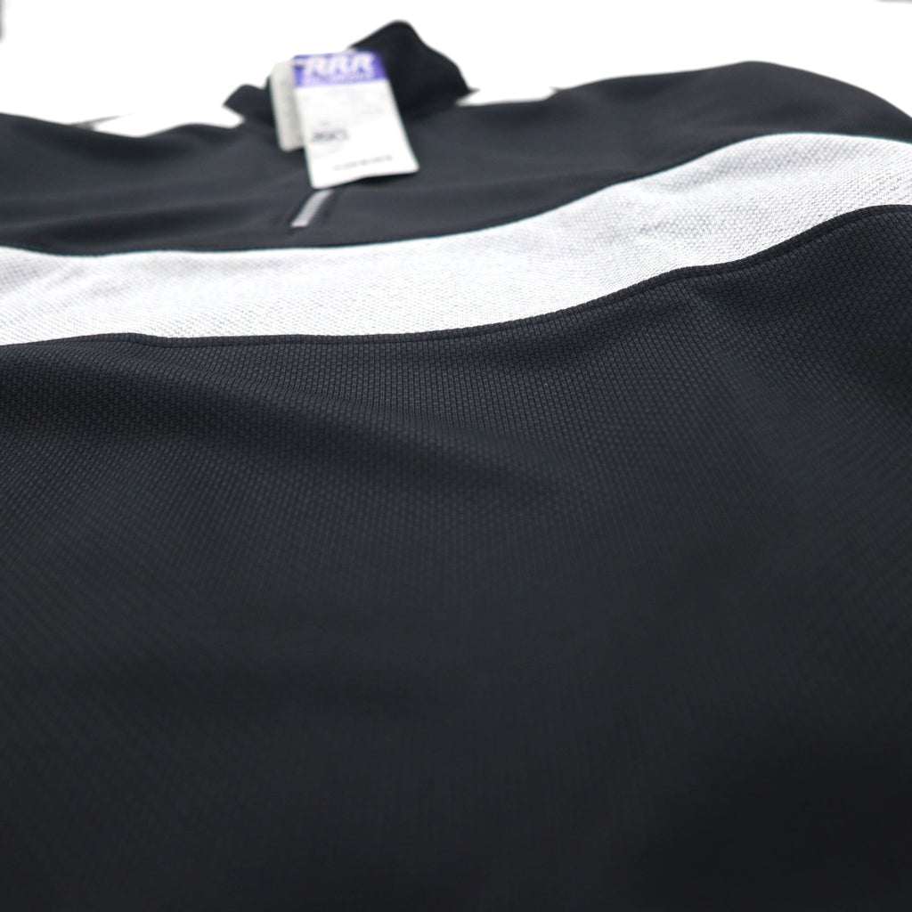 ASICS 90s Made in Japan Half-Zip Track Jacket, Size M, Monochrome, RRR RECORDER, Unused