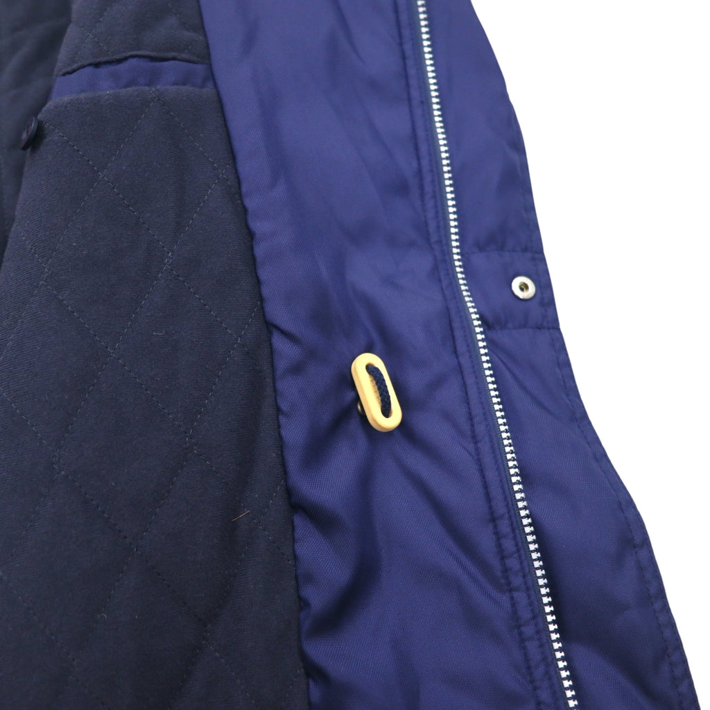 FILA 90年代 セーリングジャケット XL ネイビー ポリエステル ドローコード キルティングライナー