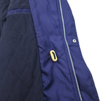 FILA 90年代 セーリングジャケット XL ネイビー ポリエステル ドローコード キルティングライナー