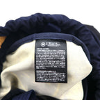 yoshio kubo × MSPC ( MASTER PIECE ) 巾着 リュックサック ナップサック ネイビー ナイロン レザー 日本製