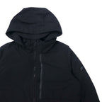 NIKE Downtown 550 Hoodie Down Jacket M Black Polyester Detachable Hood Double Zip Downtown 550 Hooded Down Fill Parka Jacket 678271-010