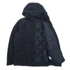 NIKE Downtown 550 Hoodie Down Jacket M Black Polyester Detachable Hood Double Zip Downtown 550 Hooded Down Fill Parka Jacket 678271-010