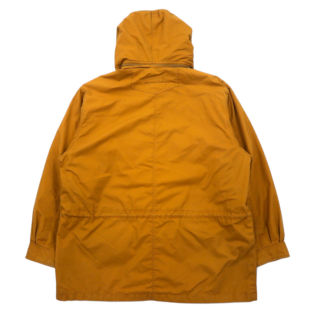 Eddie Bauer 80s Mountain Parka XL Beige Polyester Cotton 65/35 Cross Blanket Liner Detachable Hood Drawcord Wool Lined Mountain Parka