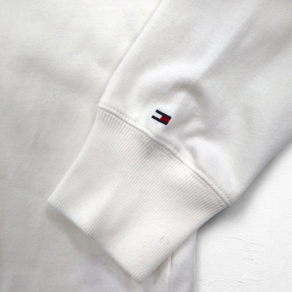 TOMMY HILFIGER SAILING フラッグロゴ ラガーシャツ L ホワイト コットン ナンバリング