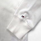 TOMMY HILFIGER SAILING フラッグロゴ ラガーシャツ L ホワイト コットン ナンバリング