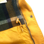 Eddie Bauer 80s Mountain Parka XL Beige Polyester Cotton 65/35 Cross Blanket Liner Detachable Hood Drawcord Wool Lined Mountain Parka