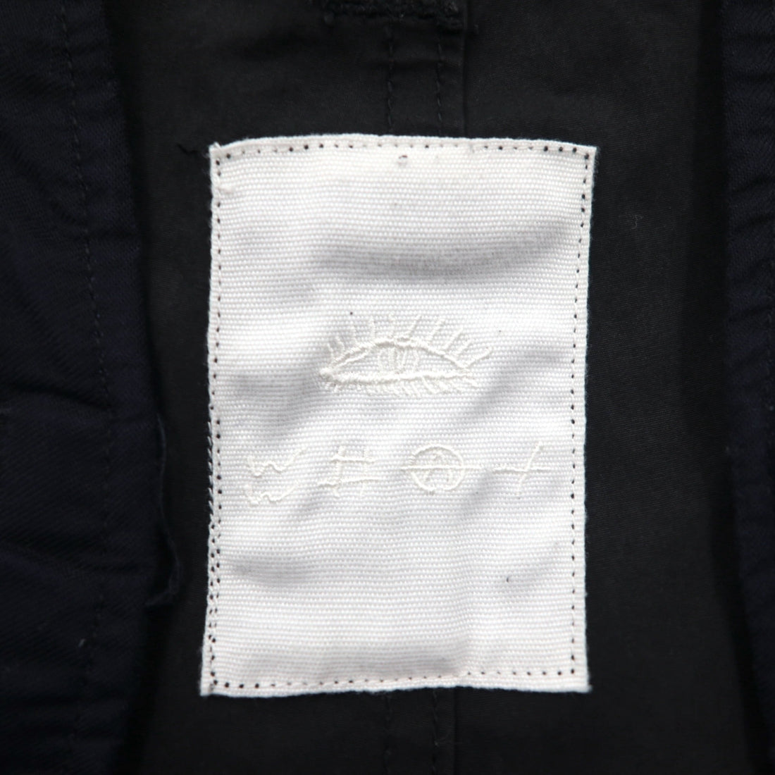 WhoWhat Wide Cargo Pants, Size S, Black, Cotton and Polyester, Water-Repellent, WH-2102-P1, Made in Japan