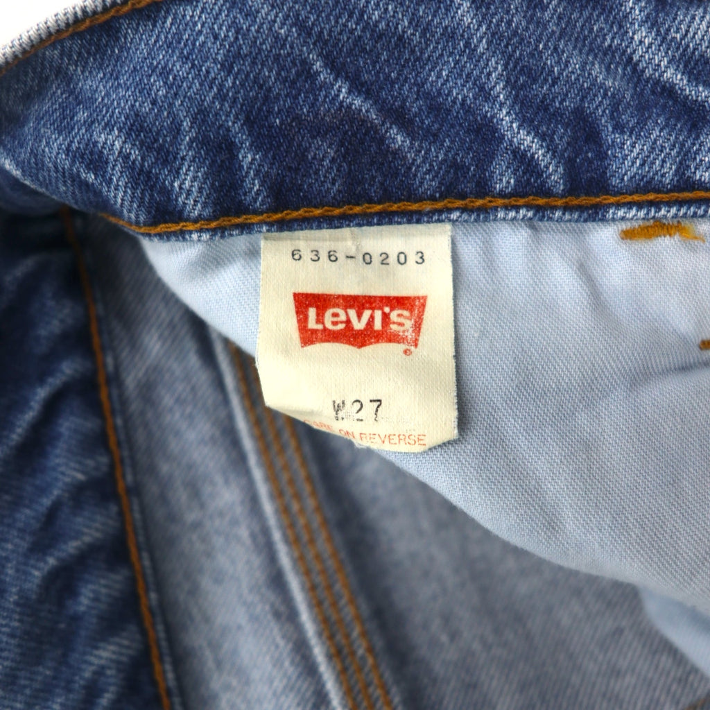 LEVI'S 90年代 ビッグE シルバータブ 636 テーパード デニムパンツ M ブルー 636-0203 日本製