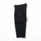 WhoWhat Wide Cargo Pants, Size S, Black, Cotton and Polyester, Water-Repellent, WH-2102-P1, Made in Japan