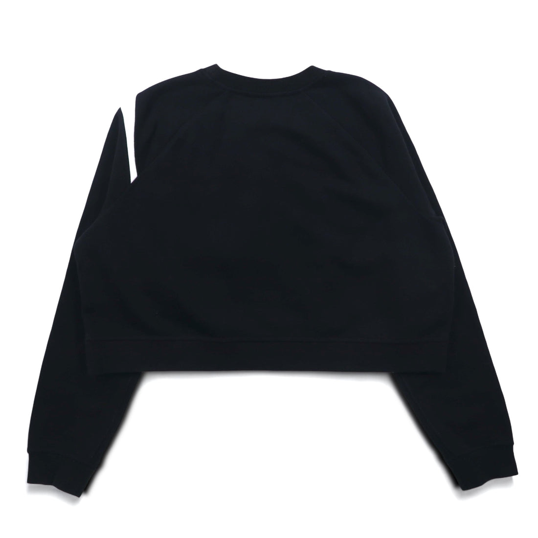 NIKE クロップド スウェット M ブラック 裏起毛 SWOOSH BB CREW FLEECE BV3934-011