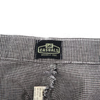 Lee Casuals 90s Wide Tapered Tuck Chino Pants, Large, Grey, Gun Club Check, Cotton, WRINKLE FREE, Made in the Dominican Republic