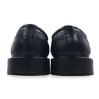 Made in Italy MAX COMFORT Wingtip Dress Shoes 26.5cm Black Leather 7517