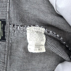 Lee Casuals 90s Wide Tapered Tuck Chino Pants, Large, Grey, Gun Club Check, Cotton, WRINKLE FREE, Made in the Dominican Republic