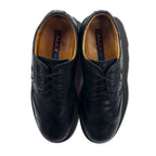 Made in Italy MAX COMFORT Wingtip Dress Shoes 26.5cm Black Leather 7517