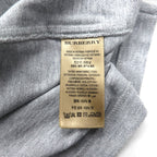 BURBERRY BRIT 現行タグ ポロシャツ 2XL グレー コットン 鹿の子 ワンポイントロゴ刺繍