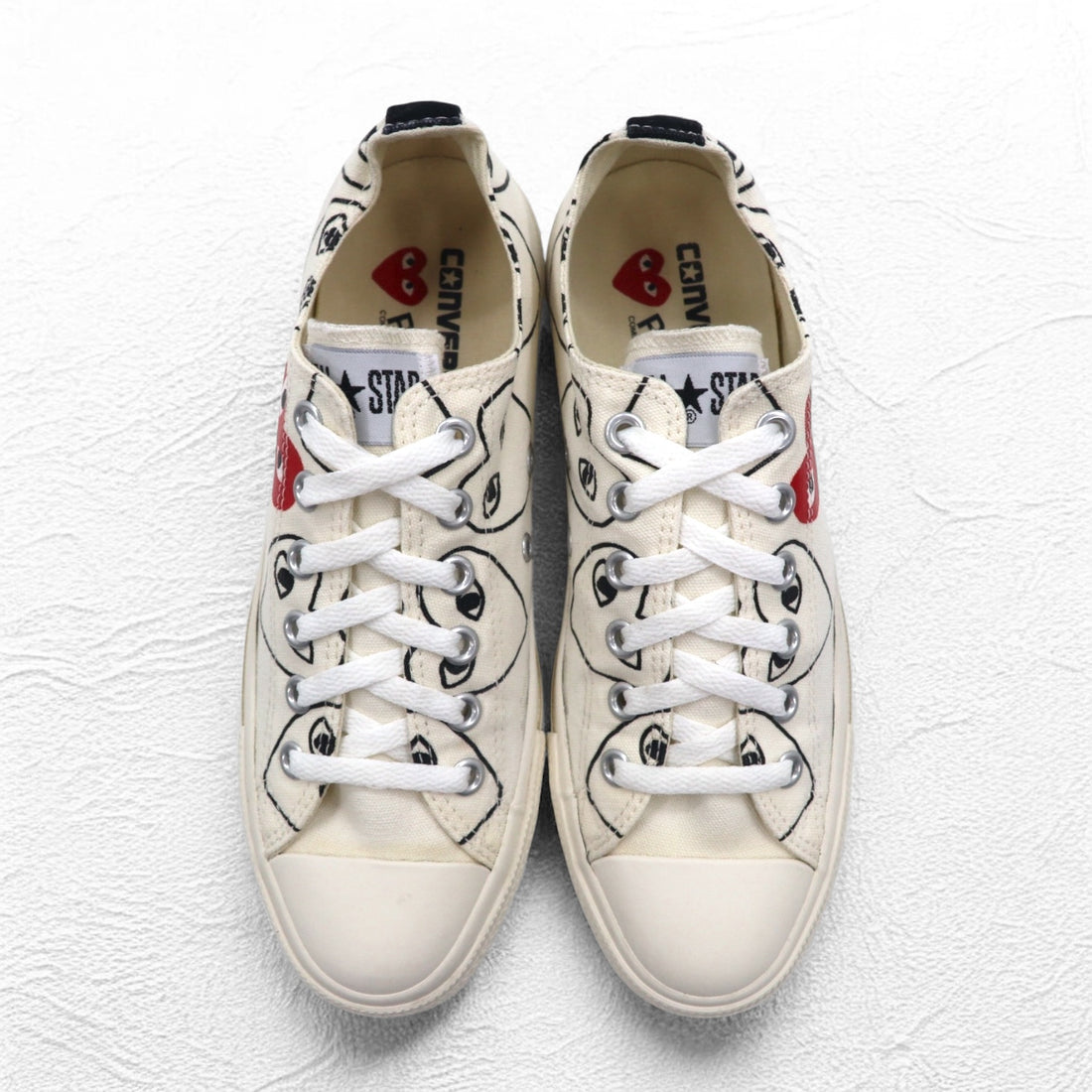 CONVERSE x PLAY COMME des GARCONS Chuck Taylor CT70 Chuck Taylor All Star 70 Low Heart Sneakers 25cm Canvas 1CL705