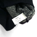 90s Vintage Jacquard Knit Sweater with Bandana Print, Size M, Black, Ralph Evans, Unused