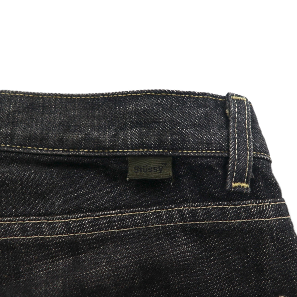 Stussy -dm 90s Made in USA Old Stussy Straight Denim Pants, Size M, Gray, Cotton