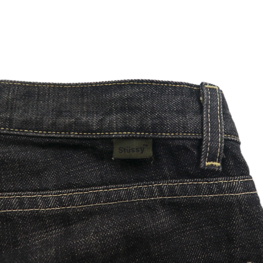 Stussy -dm 90s Made in USA Old Stussy Straight Denim Pants, Size M, Gray, Cotton