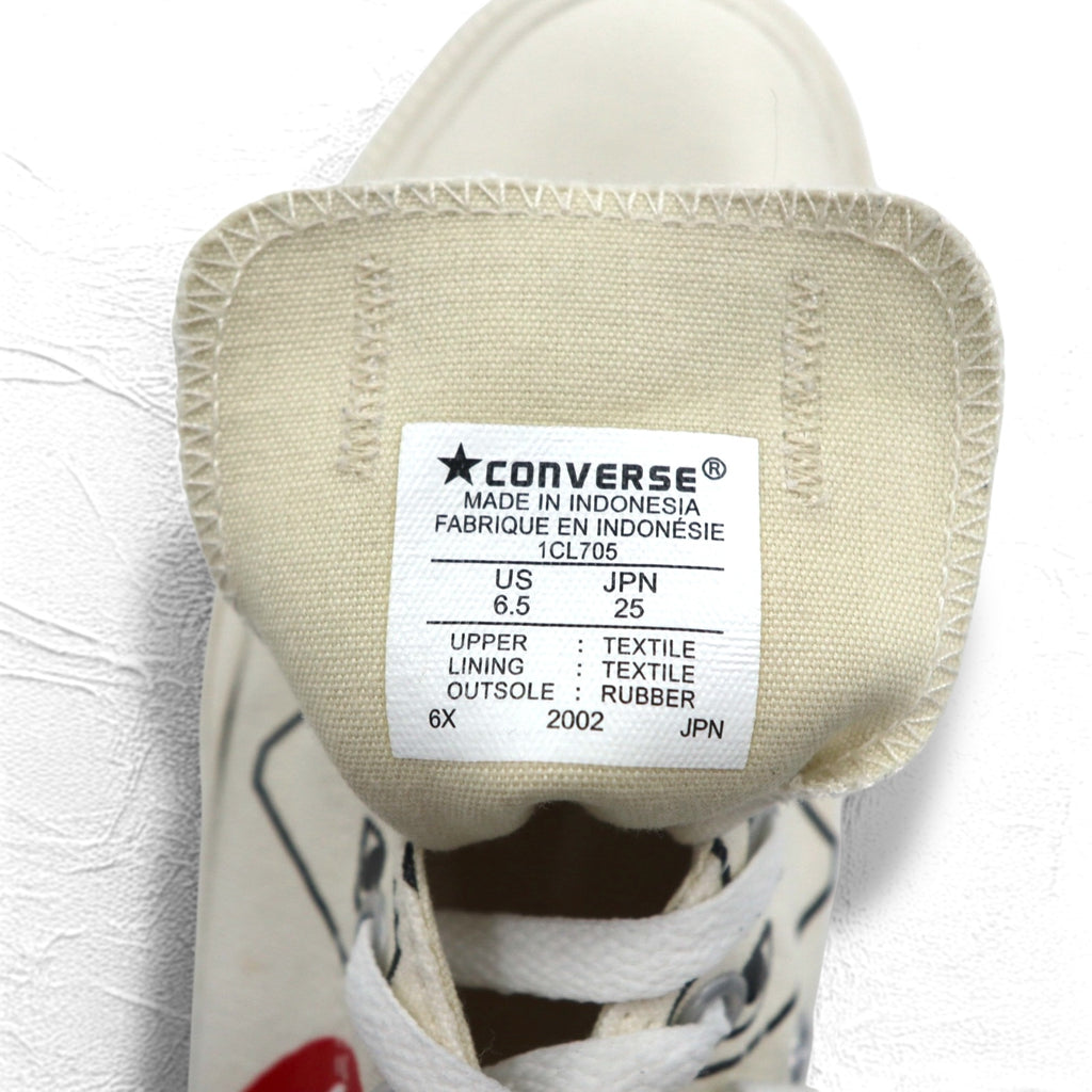 CONVERSE x PLAY COMME des GARCONS Chuck Taylor CT70 Chuck Taylor All Star 70 Low Heart Sneakers 25cm Canvas 1CL705