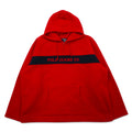 POLO JEANS CO. RALPH LAUREN 90s fleece half-zip hoodie XL red polyester logo
