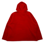 POLO JEANS CO. RALPH LAUREN 90s fleece half-zip hoodie XL red polyester logo