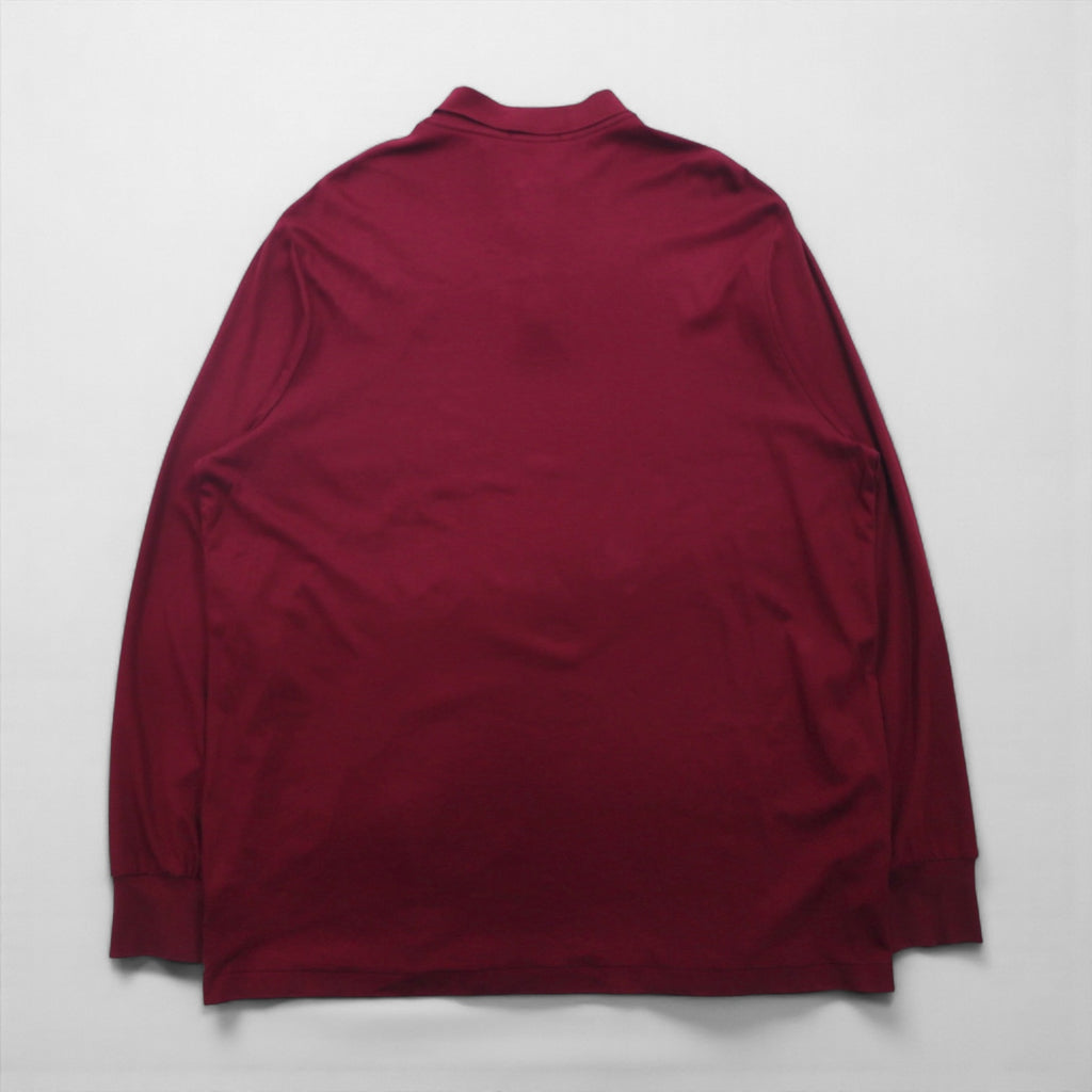 Polo Ralph Lauren 長袖ポロシャツ ラガーシャツ 2XL ボルドー スモールポニー刺繡