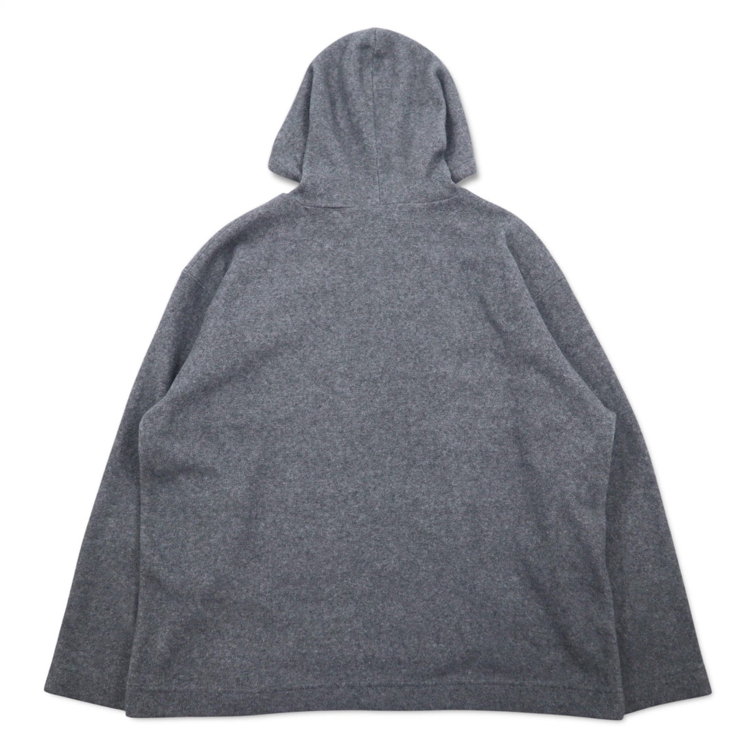 POLO JEANS CO. RALPH LAUREN 90s fleece half-zip hoodie L gray polyester logo