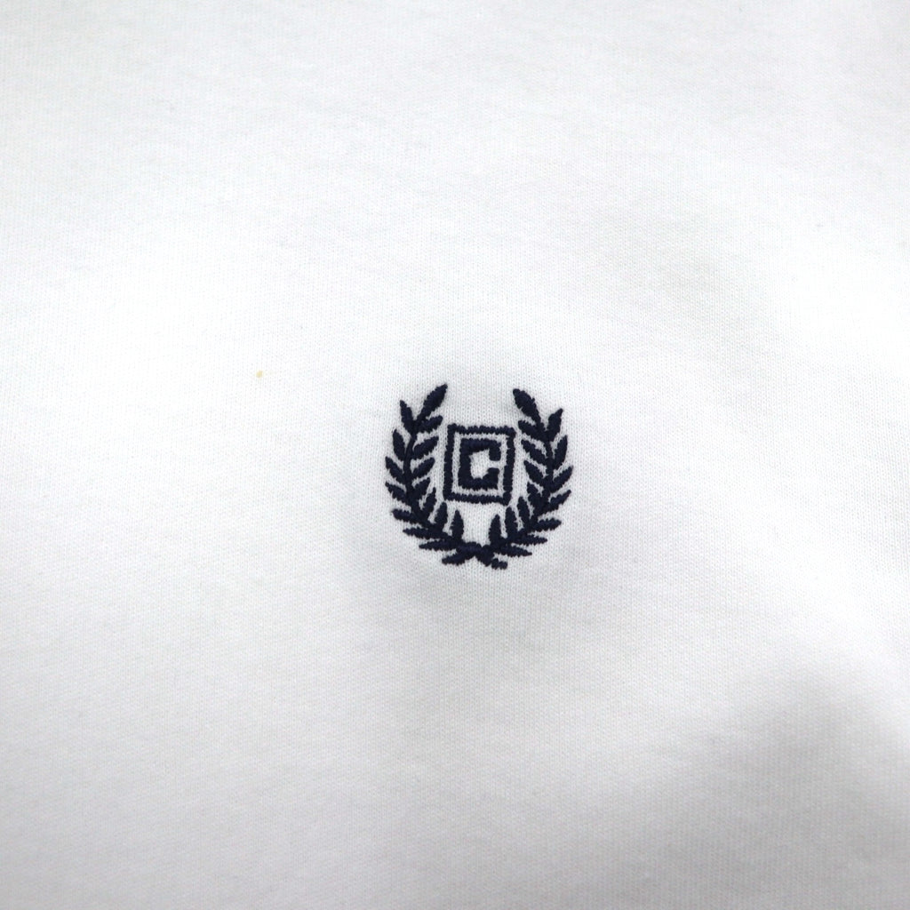 CHAPS ポロシャツ XL ホワイト コットン ワンポイント 刺繍 エンブレム