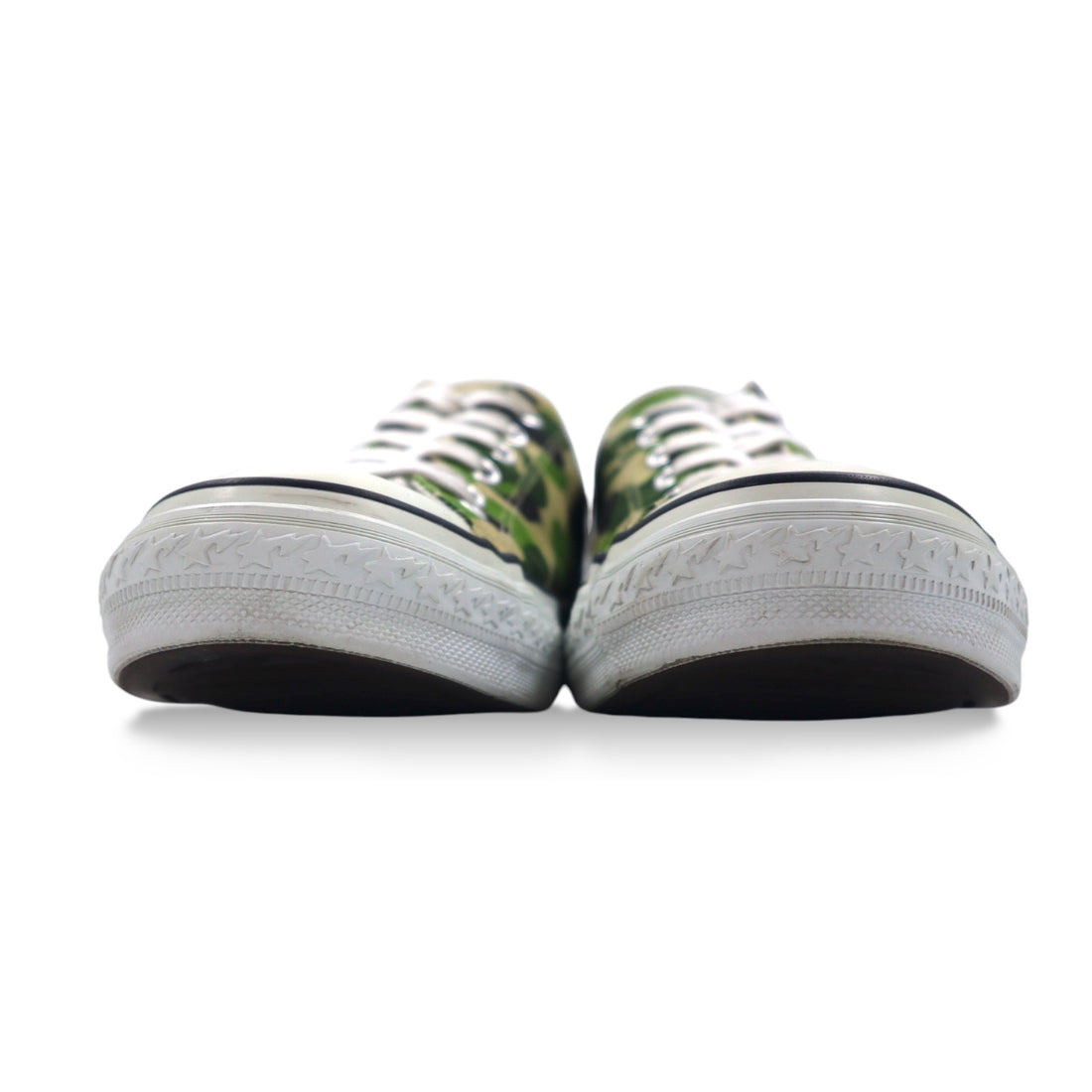 A BATHING APE Canvas Sneakers 28cm Khaki Camo Pattern APE STA GREEN CAMO LO Made in Japan