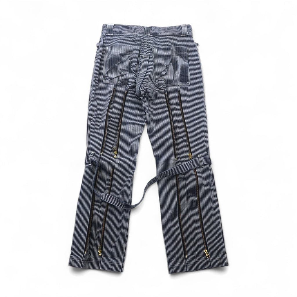 blackmeans Bondage Denim Pants, Size L, Hickory Stripe, Made in Japan