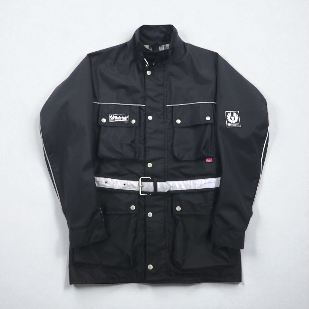BELSTAFF Italian-Made Tour Master Motorcycle Rider's Jacket, XL, Black, TOUR MASTER 500, with Belt